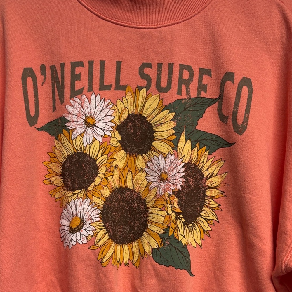 O’Neil Moment Crop Crew Fleece Women's L. NWT - Picture 5 of 13